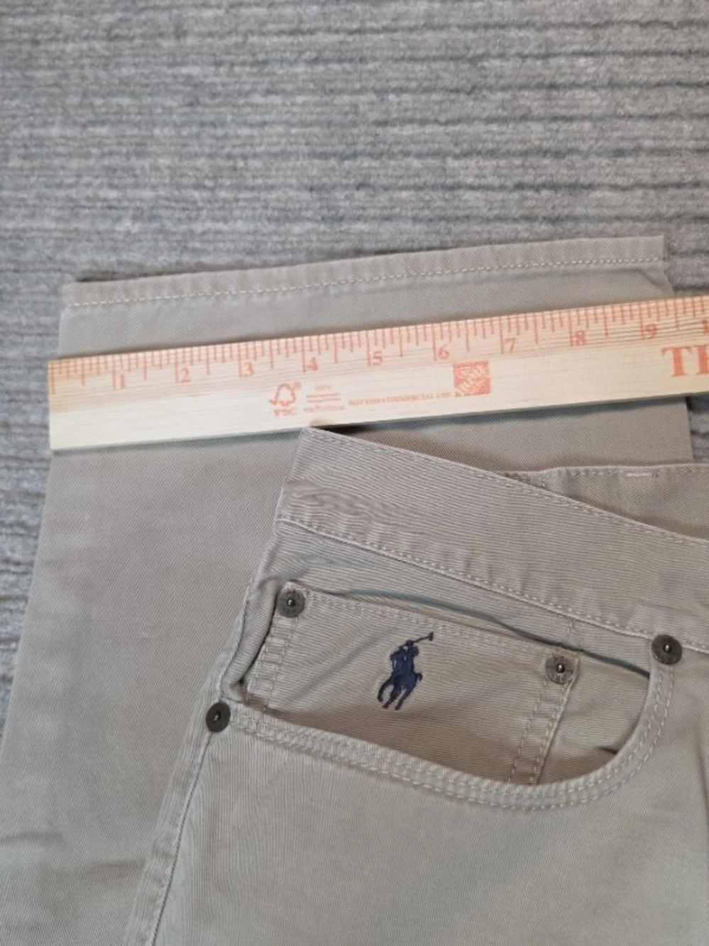 Polo Ralph Lauren Jeans Mens 40x32 Stone Beige Relaxed Straight